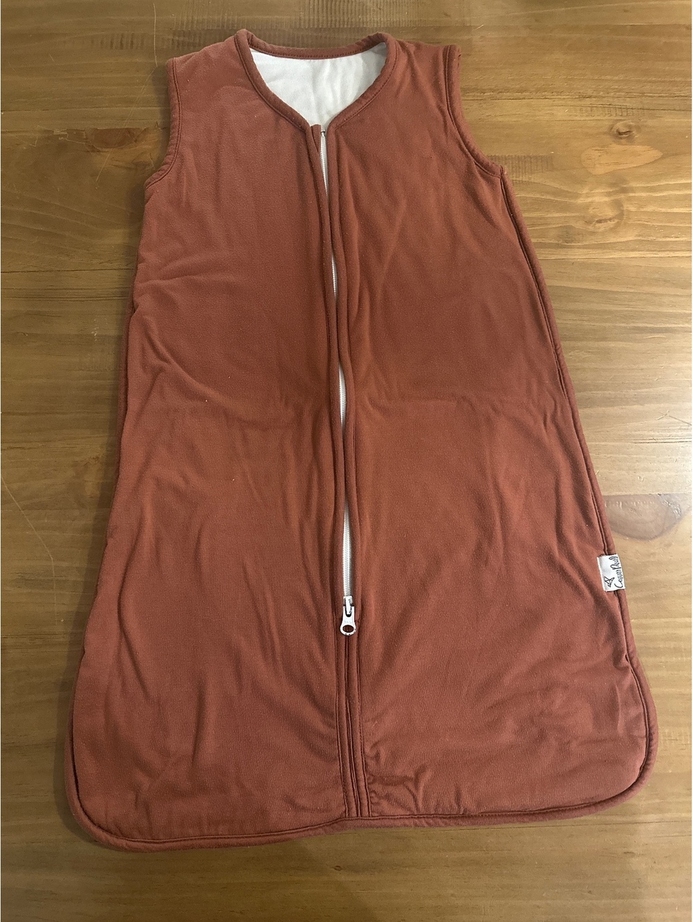 Rust Colored Copper Pearl Sleepsack Size 0-6 Months